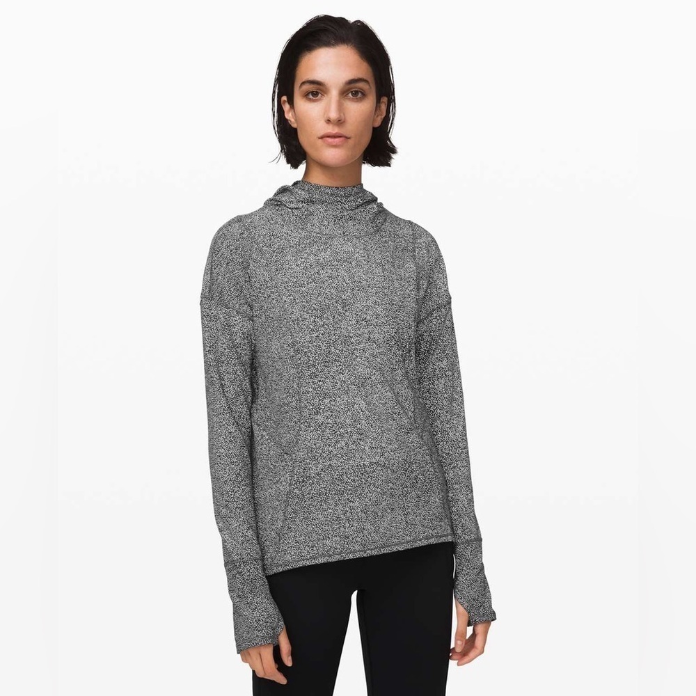 🆕 Lululemon Ready to Rulu Hoodie - Dimension Dot Heathered Black Reflective